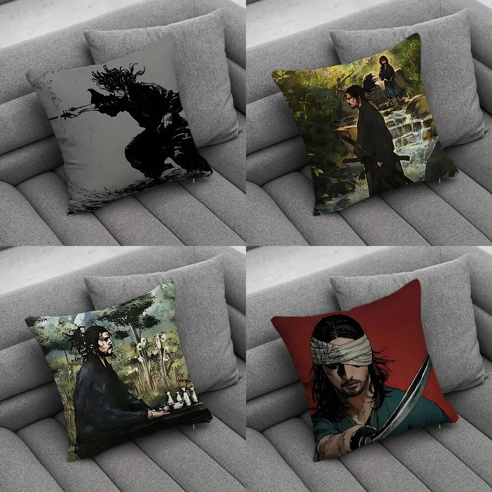 

Miyamotos Musashi Creative patterned pillowcases for interior decoration office living room home