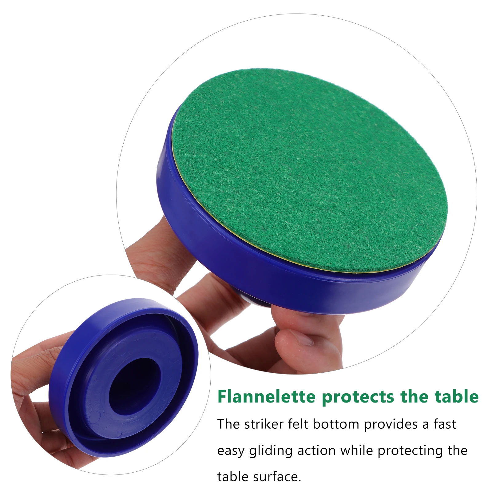 

Plastic Air Hockey Pusher Paddle ABS Puck Parts Ergonomical Design Comfortable Game Experience Replacement Long
