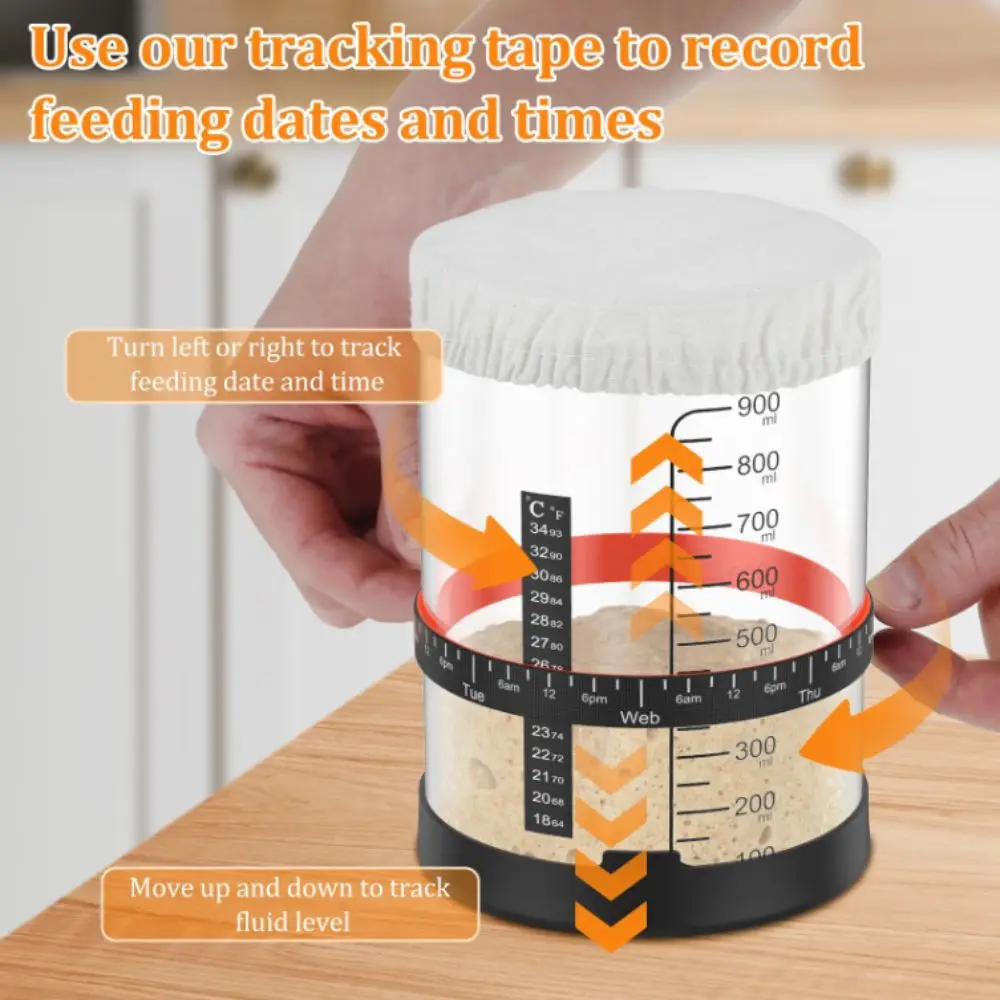 

Емкость 900 мл, стартовая банка для закваски, емкость 1000 мл, прозрачный стеклянный материал, прозрачная стеклянная банка с широким горлышком, кухонные инструменты