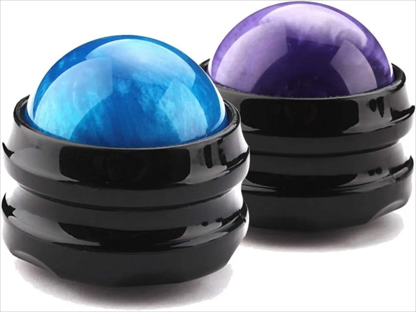 Massage Roller Ball,2-Pack Handheld Massage Therapy and Relax Tool for Sore Muscles,Joint Pain Relief Relaxing,Full Body Deep Ti