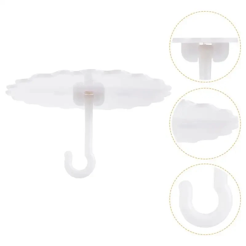 Ceiling Plastic Hooks Mosquito Net Hanger Wall Holder Two Ways to Install Overhead Hooks Cabinet Floor Hooks Porch Wardrobe Hook