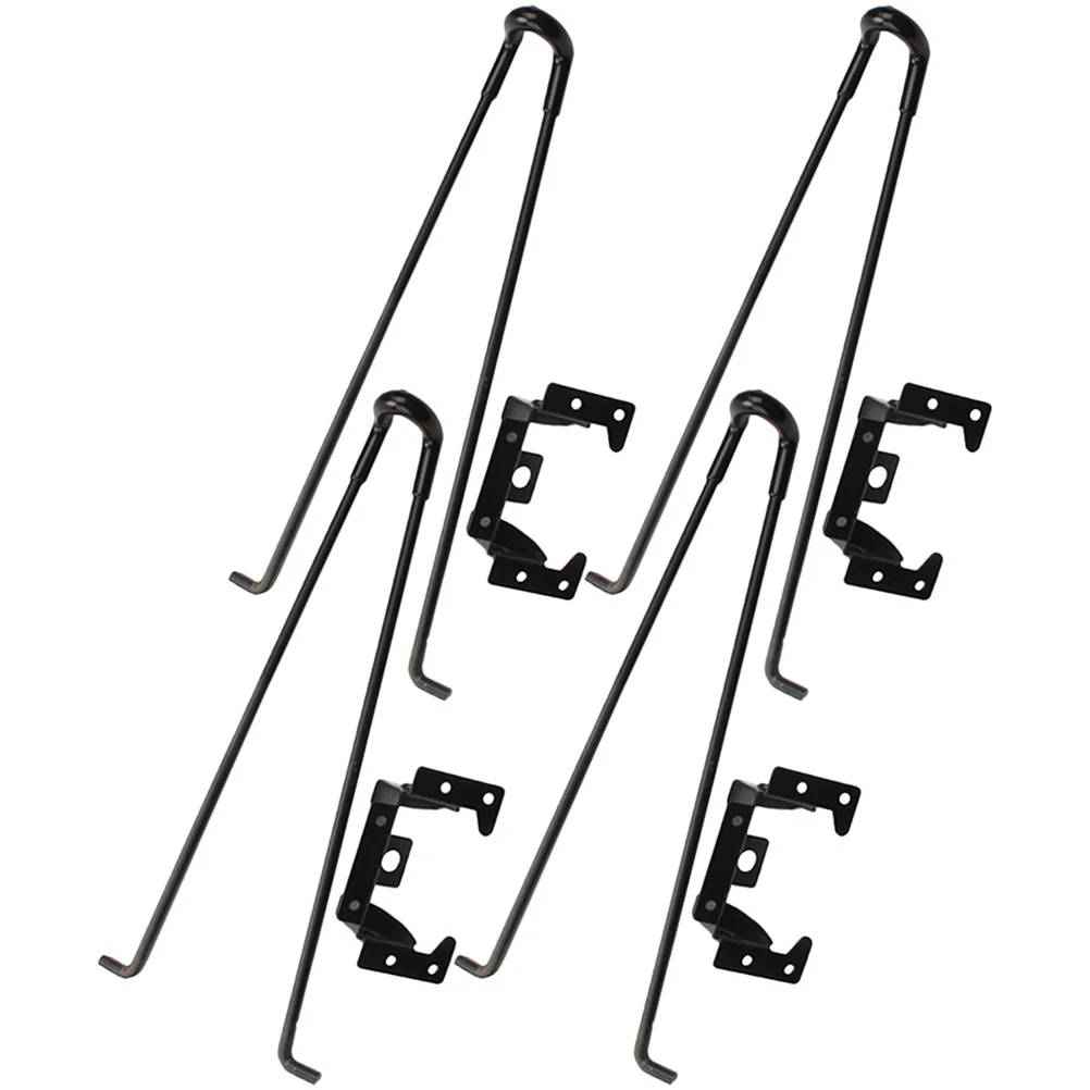 4 قطعة أرجل قابلة للطي 185 مللي متر دبوس الشعر مكتب معدني الساق الثقيلة قطرة ورقة الجدول موسع لطاولة القهوة Rv مقعد المطبخ