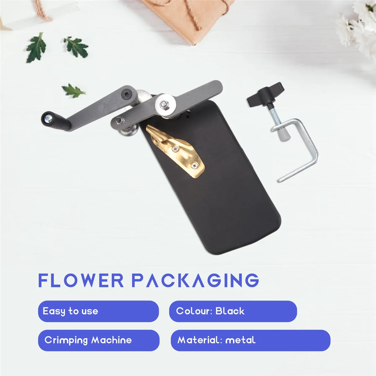 Flower Crimping Machine, Wave Crimping Crepe Paper, Lace Tools, Flower Packaging, Florist Supplies (Fine Teeth)JAS