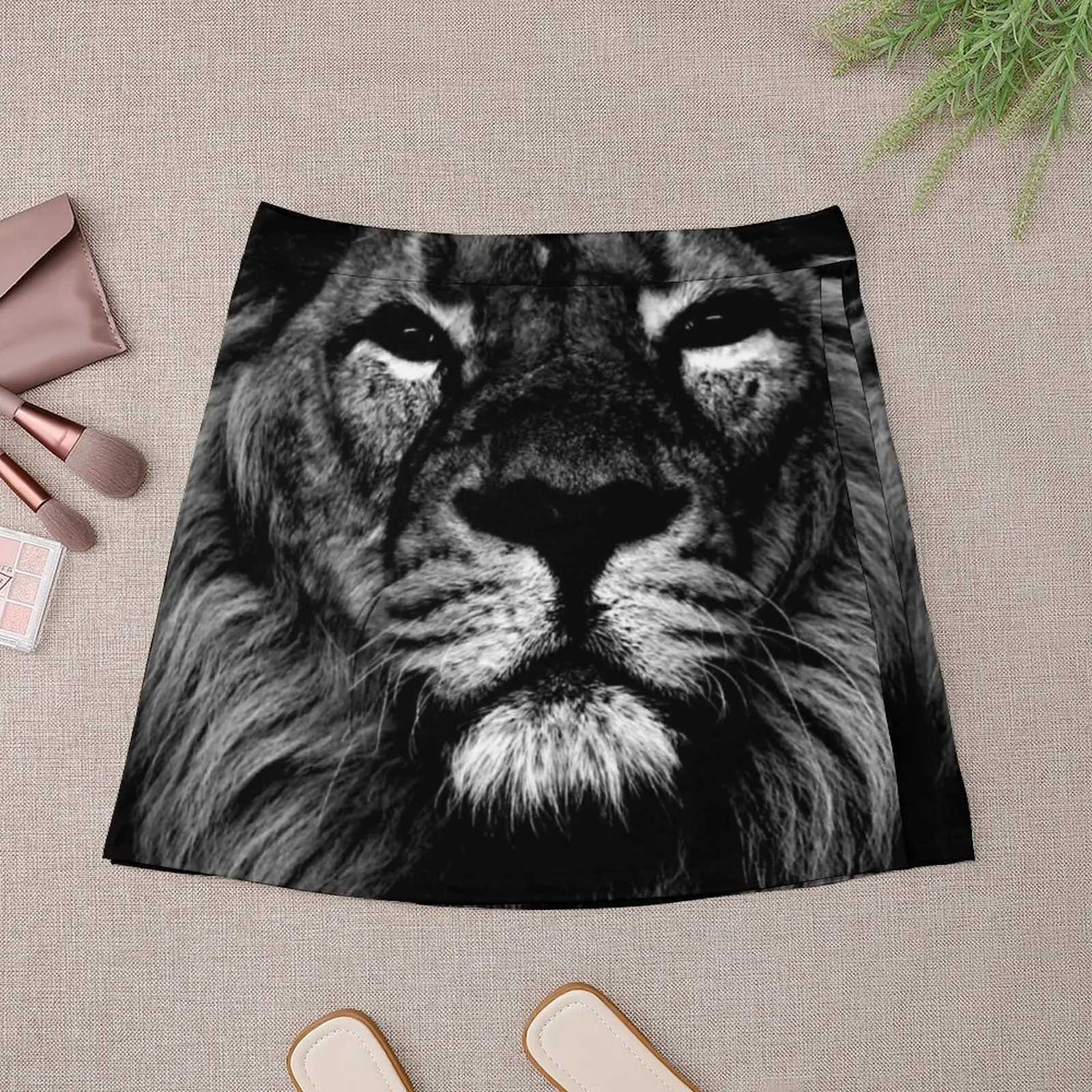 lion, indian lion Mini Skirt midi skirt for women Korean clothing