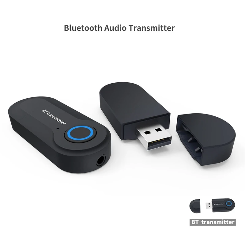 Bluetooth 5.0 Adapter Wireless Audio Bluetooth Transmitter Receiver for PC/TV/Car 3.5mm AUX Music RX Sender Adaptador