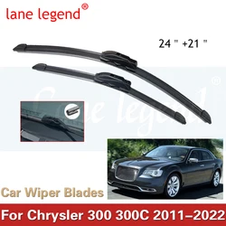 Front Wiper Blades Set For Chrysler 300 300C Lancia Thema 300C 2011 - 2022 Windshield Brushes Windscreen Window 2012 2013 2014