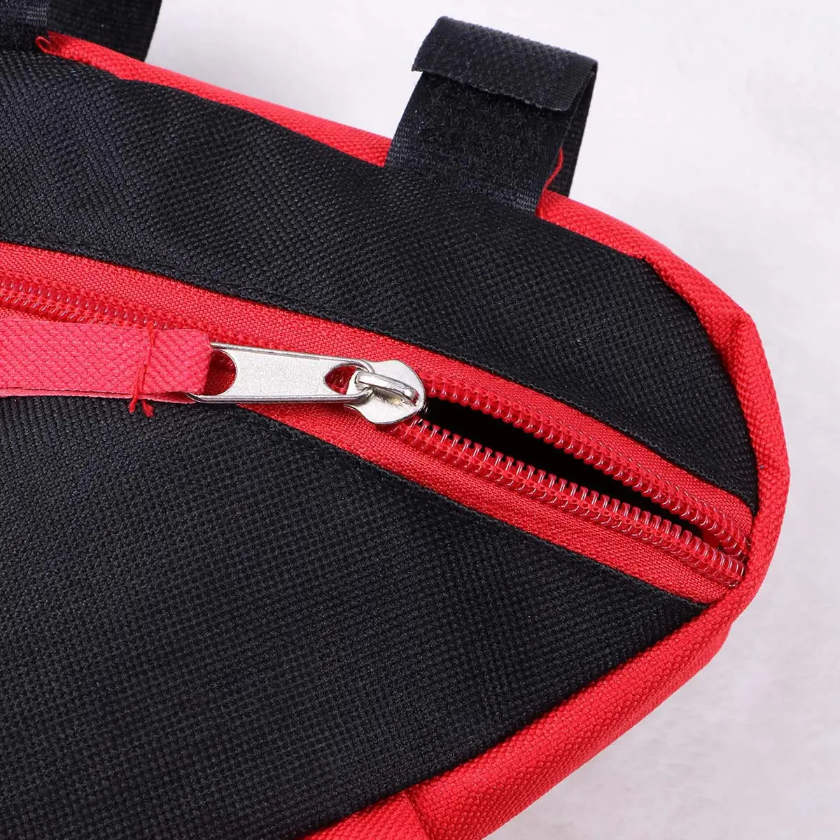 

Bicycle Bag Triangle Frame Mount Storage Pouch for Road Bike with Kettle Holder Red Wear Resistant Anti Skid
