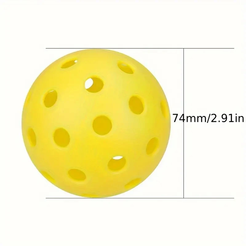 Wholesale 74mm pickleball with 40 holes, night light tennis ball for sale