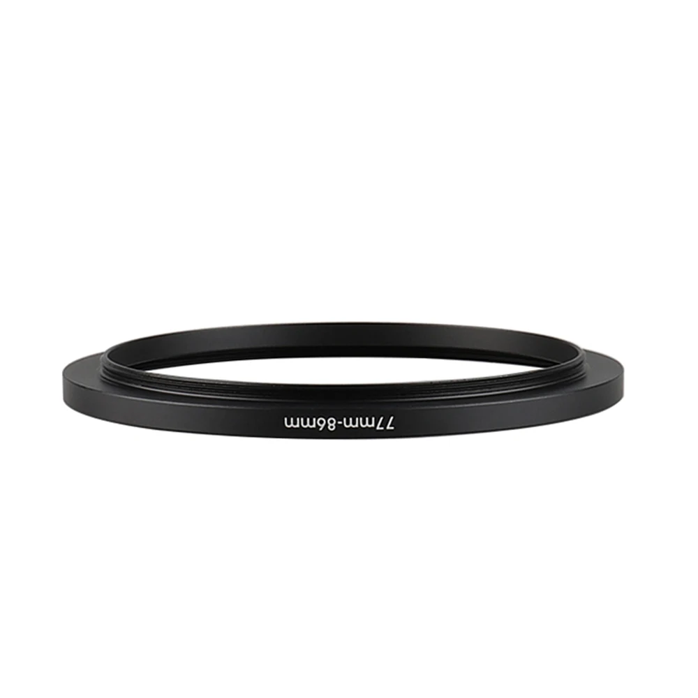 Aluminum Black Step Up Filter Ring 77mm-86mm 77-86 mm 77 to 86 Filter Adapter Lens Adapter for Canon Nikon Sony DSLR Camera Lens