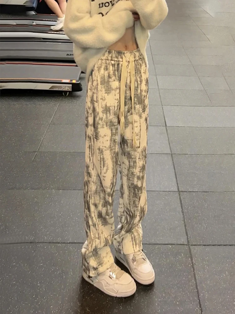 

Мужские камуфляжные брюки с начесом и завышенной талией, удлиненные, в стиле хип-хоп, для осени и зимы, повседневные спортивные штаны