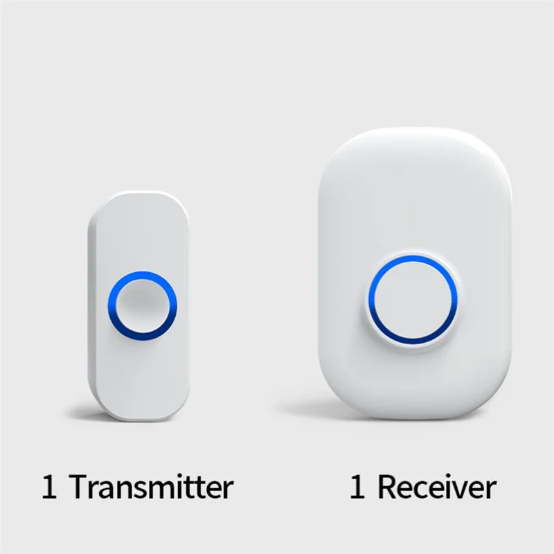 SQPP-防水ワイヤレスドアベルホームウェルカムスマートホームドアベルリモートスマートベルチャイム