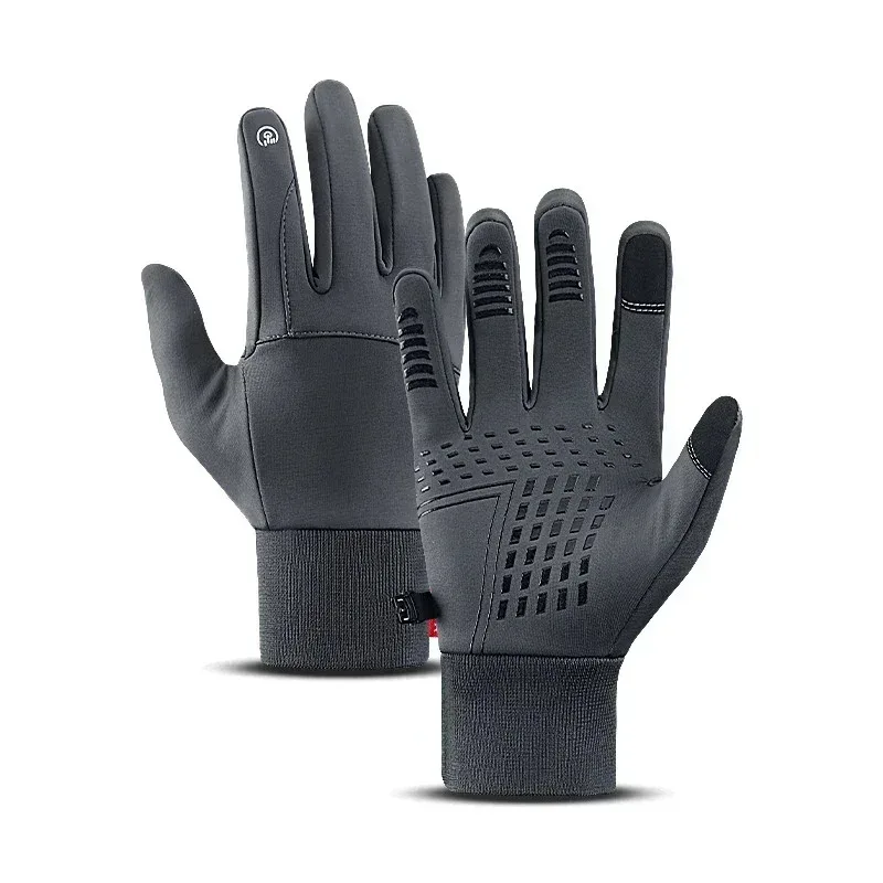 2026 New Outdoor Sports Water-Splashing Super Soft Velvet For Men And Women Ski Touch Screen Riding Warm And Windproof Gloves