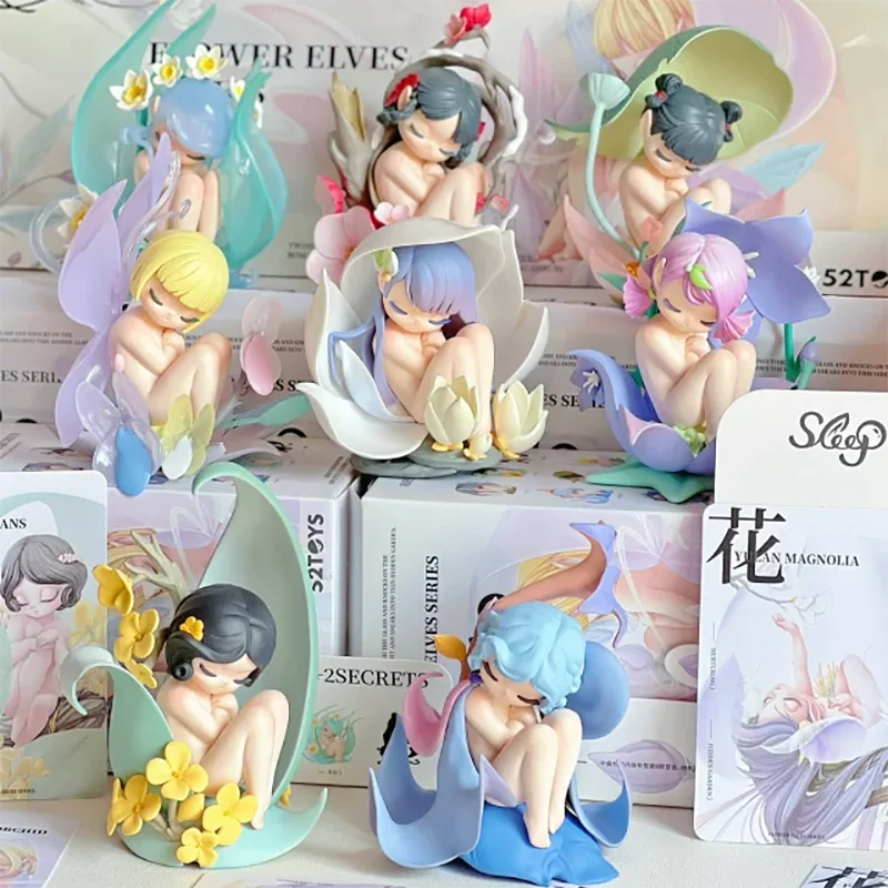 Sleep Flower Fairies Series Blind Box Mysterious Surprise Box Figure Heavenly Elf Collection Model Statue Guess Bag Toy Gift