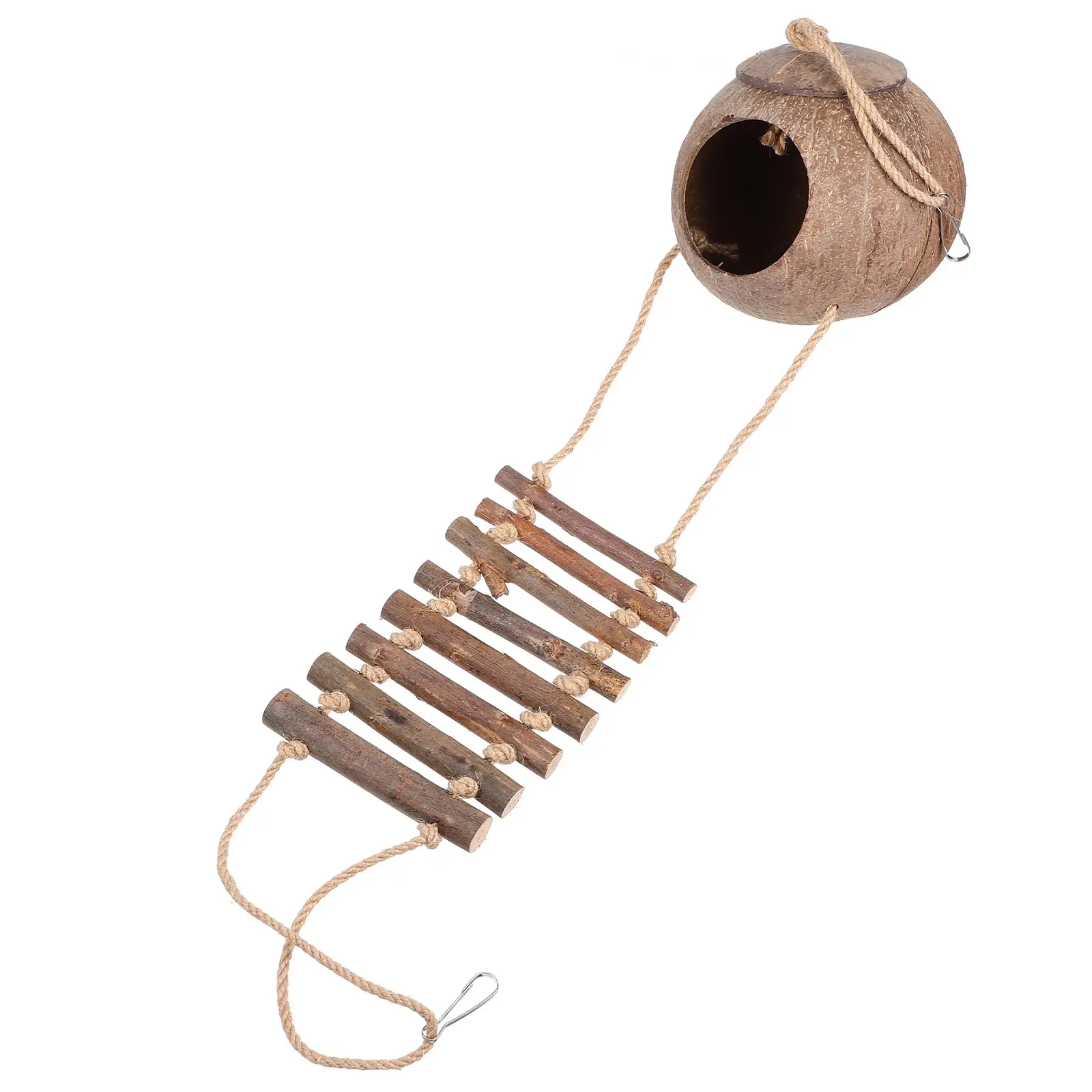 

Small Decorative Reptile Hideout Coconuts Shell Shelter Lightweight Turtle Tank Ornament Lizard Shelter Reptile Hideout