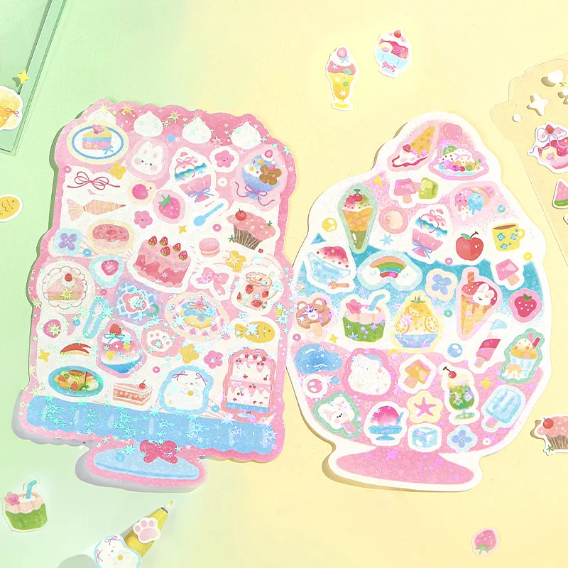 

8 упаковок/лот, серия неторопливых летних дней, милые ретро декоративные липкие бумажные наклейки