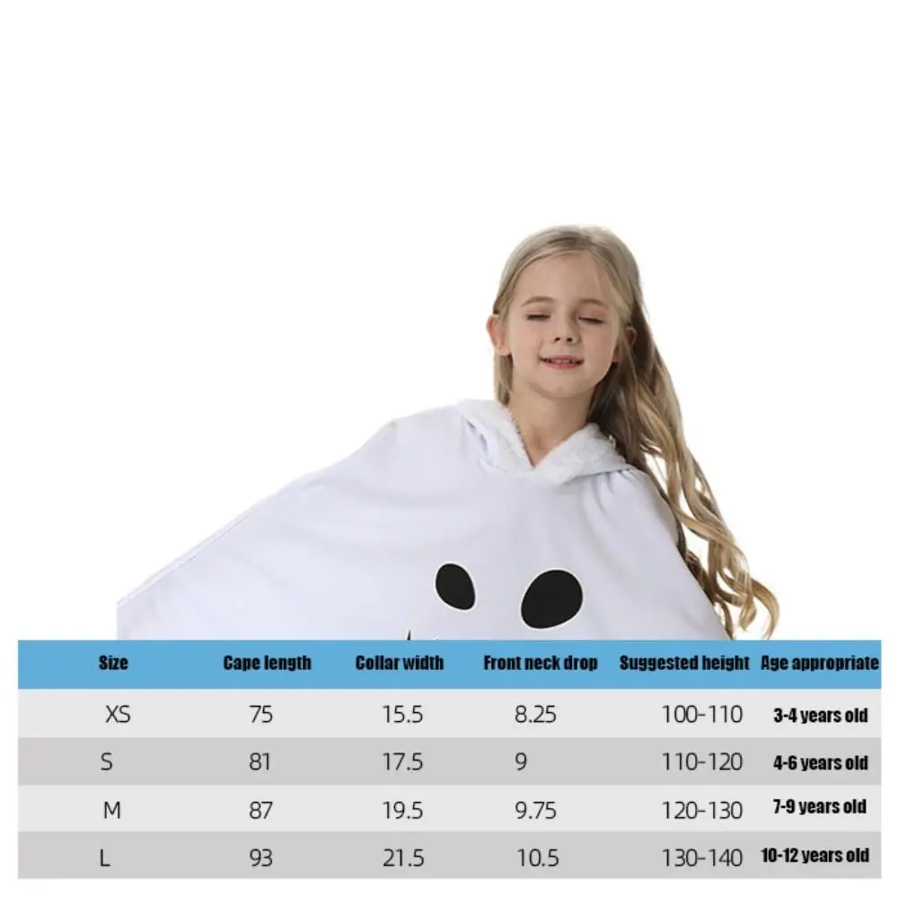 Abbigliamento Prop Mantello fantasma che si illumina al buio Interazione divertente Taglie multiple Costume di Halloween per bambini Mantello da festa Sciolto