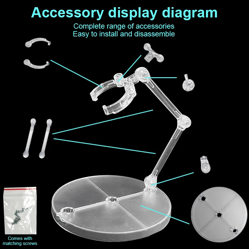 1Pc Action Figure Base Geschikt Display Stand Beugel Voor Hg 1/144 Model Stand Robot Soul Beugel Universele Standaard