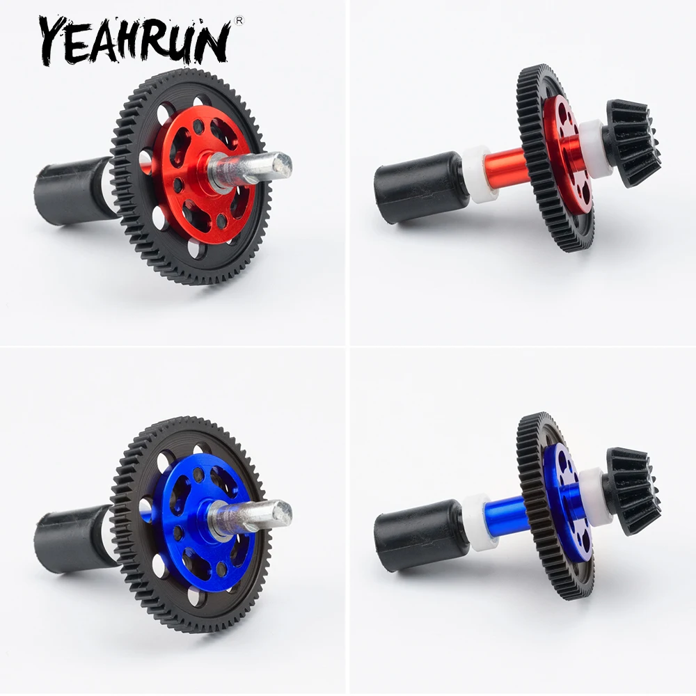 YEAHRUN 40CR Stahl High-speed Hauptgetriebe Kit Set 63T/64T/66T/71T für Tamiya TT02 1/10 RC Drift Auto Upgrade Teile Zubehör