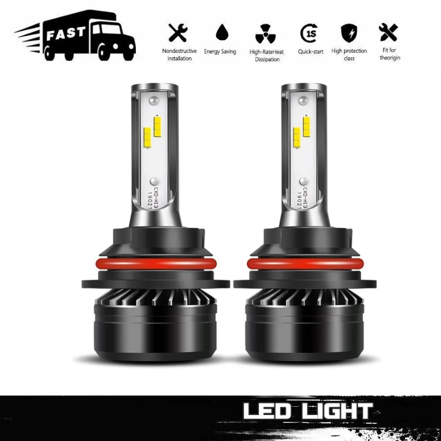 

SaberX LED light Bulbs Conversion Kit DOT Approved D6 Series CSP Chips Adjustable Beam Light Bulb With Fans Sets 6000LM 6000K C