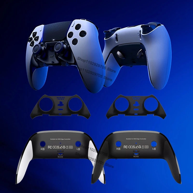 ل PS5 DSE مقبض الغطاء الخلفي للقضية ل PS5 Dualsenses حافة تحكم الغطاء الخلفي المضادة للعرق المضادة للانزلاق لتقوم بها بنفسك إصلاح الملحقات