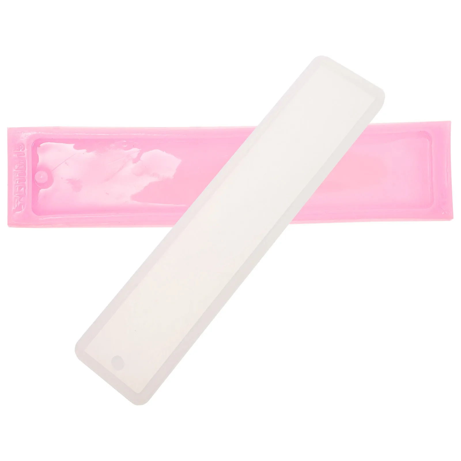 2 قطعة سيليكون لتقوم بها بنفسك قالب الإشارة المرجعية مستطيل أداة بسيطة لصب راتنجات الايبوكسي والإشارات المرجعية اليدوية