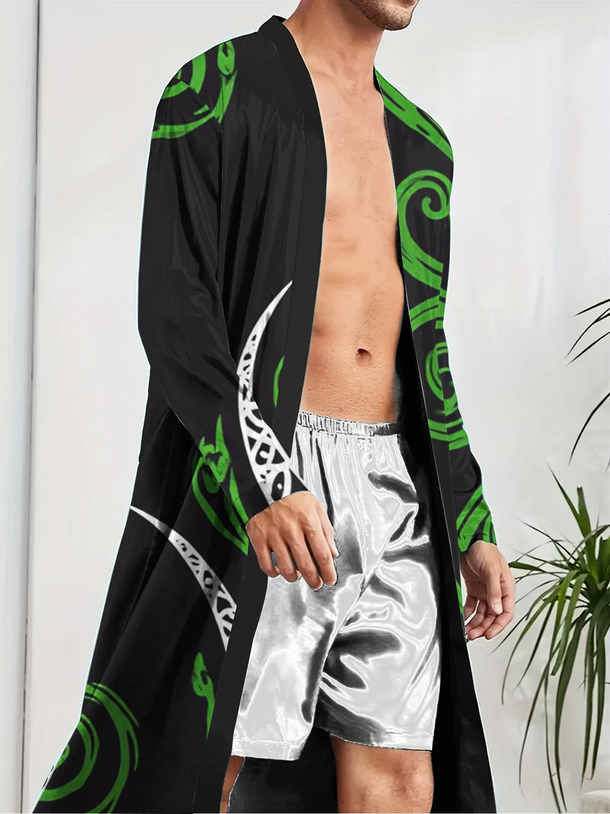 

1pcs Men's Robes 2026 Spring/Summer bath robe Sleepwear Breathable Graphic 3D Printed Sleepwear sleepwear Men's bathrobe