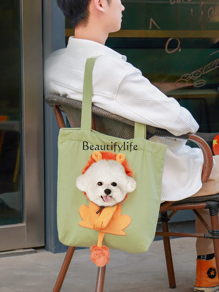 Cute Pet Outing Bag Single Shoulder Backpack Dog Small Size Dog Small Dog Portable Bag