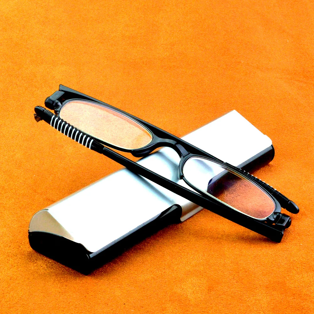 360 Degree Rotation Folding Reading Glasses Full-rim Frame Foldable Presbyopic Eyeglass +0.75 +1 +1.25 +1.5 +1.75 +2 +2.5 to +4