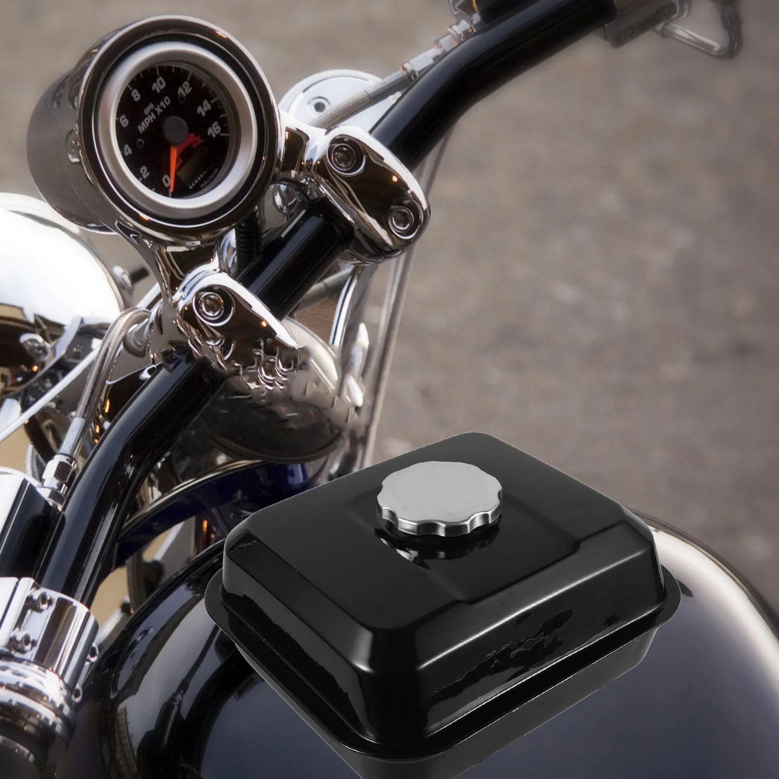 

Motorcycle 3L Replacement For Gx160 212Cc Sturdy Durable Fuel Large Capacity Long Distance Metal Fuel Bottle Small Gas Tank Atv