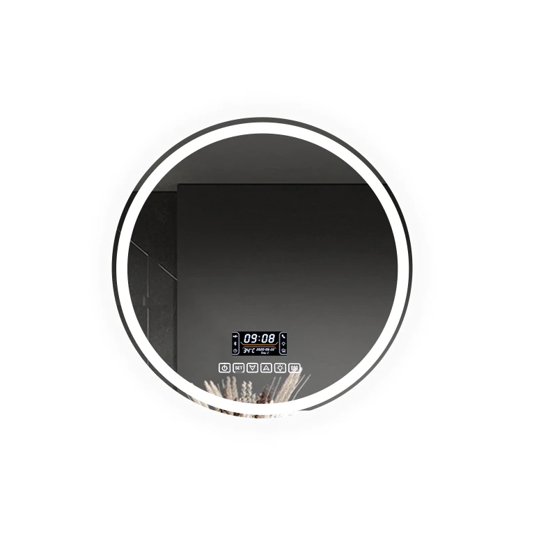 

Round smart bathroom mirror, bathroom wall hanging, touch screen anti-fog