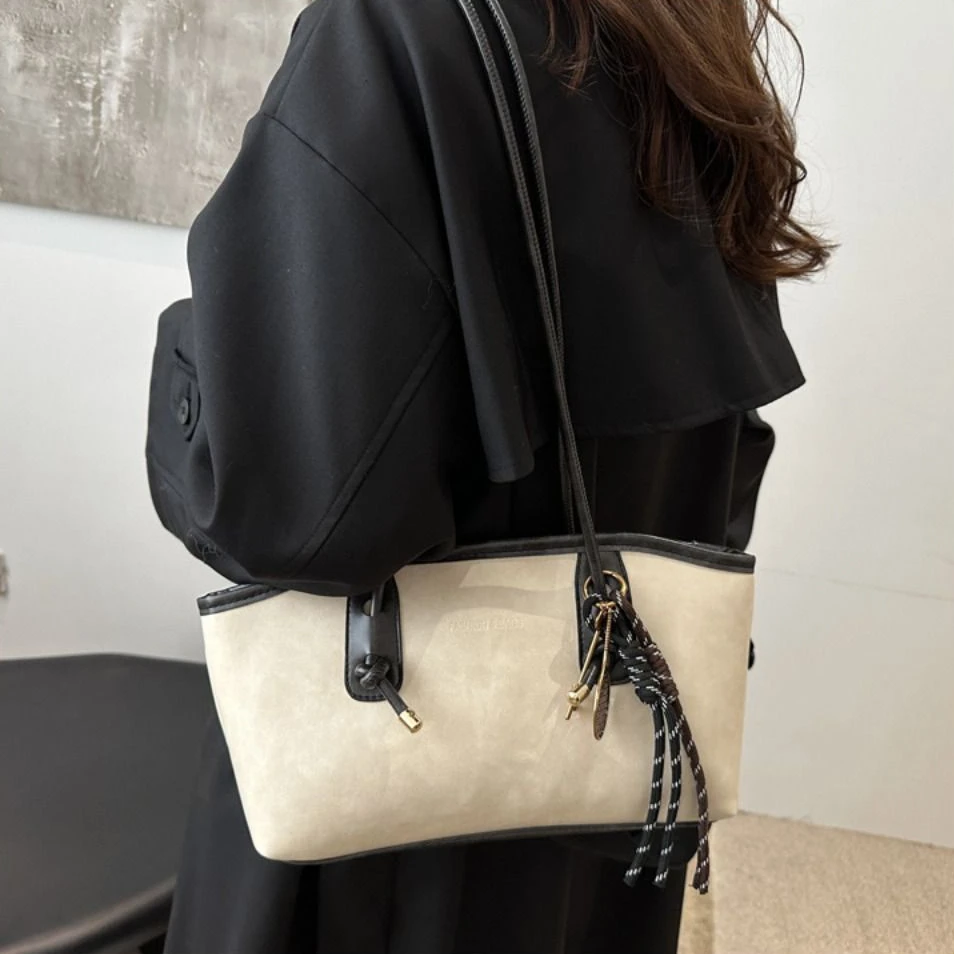 

Новая сумка-тоут из искусственной кожи, роскошная повседневная сумка через плечо, сумка для работы в стиле Y2K, женская сумка