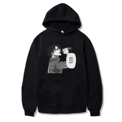 Mężczyźni kobiety Anime bluzy atak na tytana Levi Ackerman bluza Plus rozmiar Manga Streetwear Harajuku jesień sweter unisex