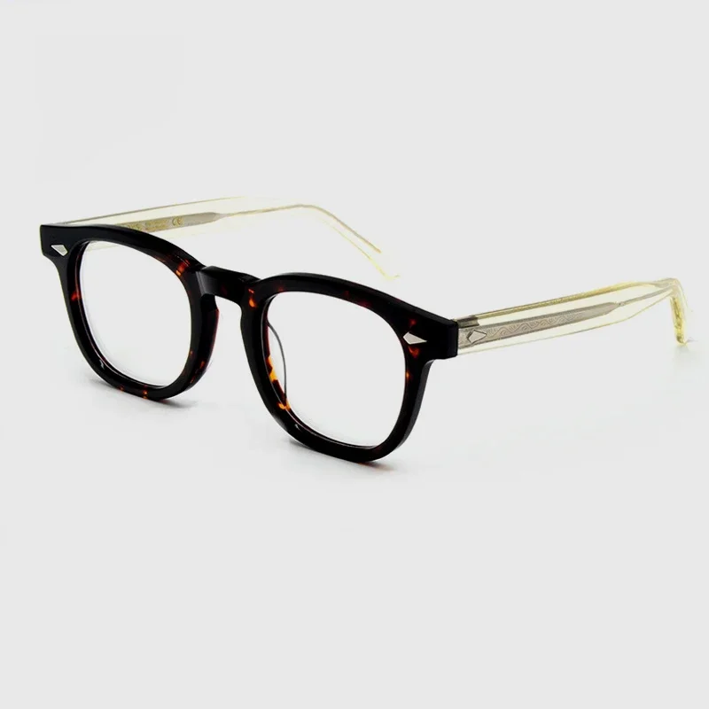 Women Anti Blue Light Myopia Glasses Frame 504 Retro Designer Handmade Acetate Square Fashion Men Reading Prescription Eyeglass