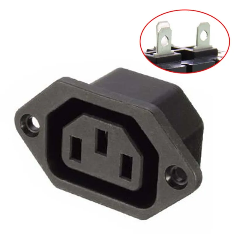 Universele Zwarte Koperen 10A 16A 250V IEC320 C13 C14 C19 C20 AC Stroomaansluiting PDU UPS Industriële Aansluitpaneel Module Stopcontact
