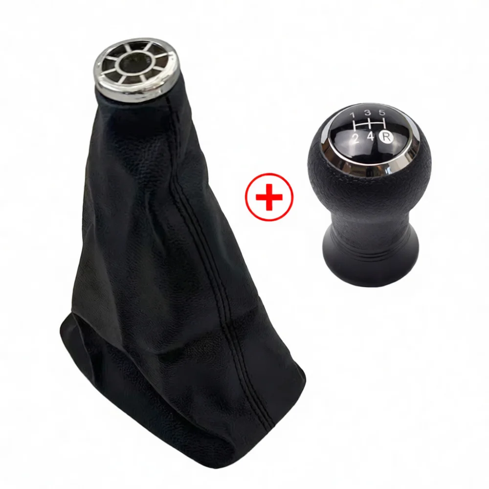 Leather Gear Shift Knob Gaiter Boot For Toyota Corolla E120 E130 2001 2007 Car Interior Trim Replacement Accessory