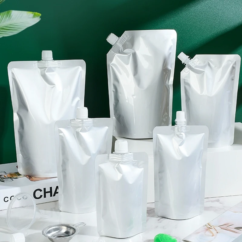 Cold Hot Drink Sauce Packaging Sealed Light Proof Beverage Packaging Custom Printed Food Grade Sealed Stand Up Bags