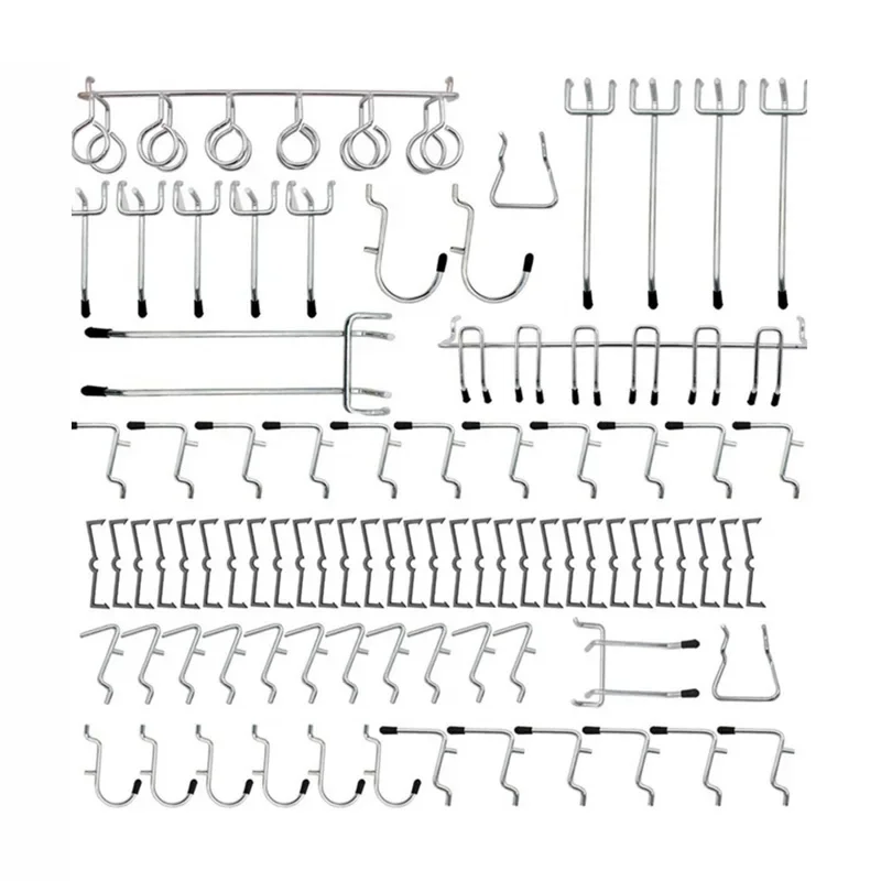 81Pcs Metal Pegboard Hooks Organizer Assortment Kit Peg Hook Storage Hanging Applications For Garage Workshop Kitchen