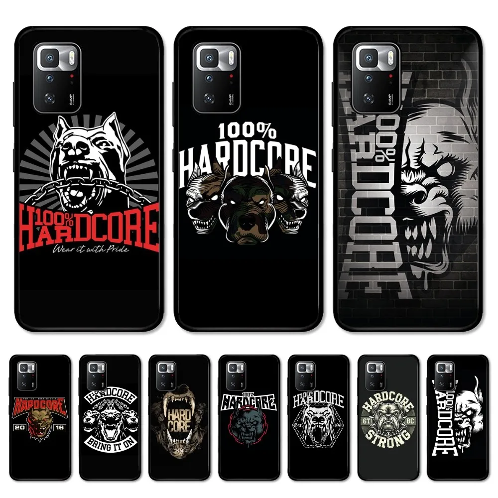 100 Hardcore Dog To The Bone Phone Case For Redmi Note 4 X 5 A 6 7 8 T 9 9S 10 11 11S 11Epro Poco M3 Pro