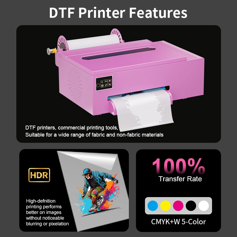 FCOLOR A4 Small Pet Film t Shirt Textile Printing Machine Transfer Shaker Oven DTF Printer view 3