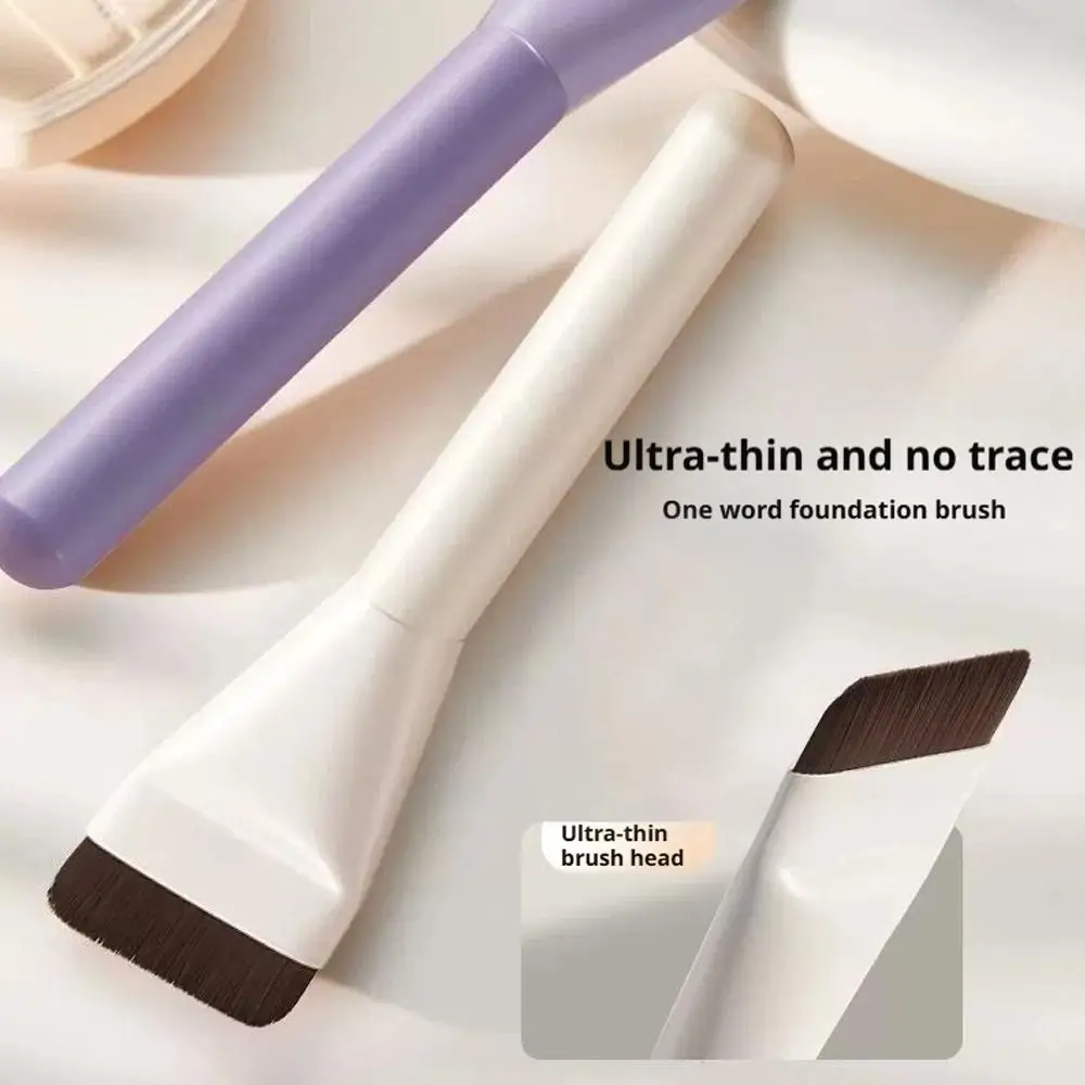 Pennello per fondotinta piatto per trucco liquido Pennelli per fondotinta liquido ultra sottile Trucco premium Pennello per trucco Strumento per trucco per Blen B5K9