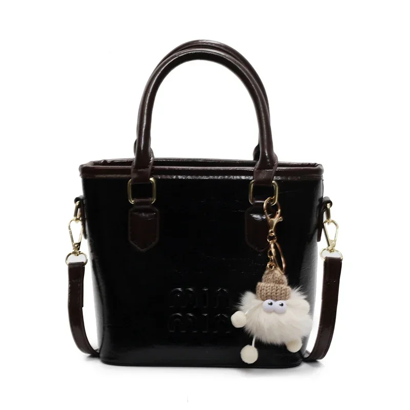 

2025 New Genuine Leather Top-Handle Shoulder Bag Retro Vintage Designer Crossbody Purse for Women