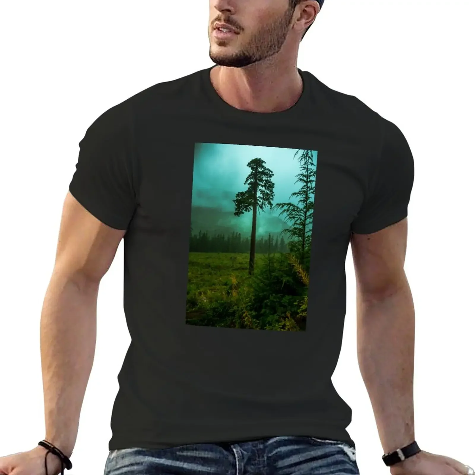 New Big Lonely Doug Vancouver Island BC Port Renfrew Canada T-Shirt oversized t shirts graphic t shirt Short sleeve tee men