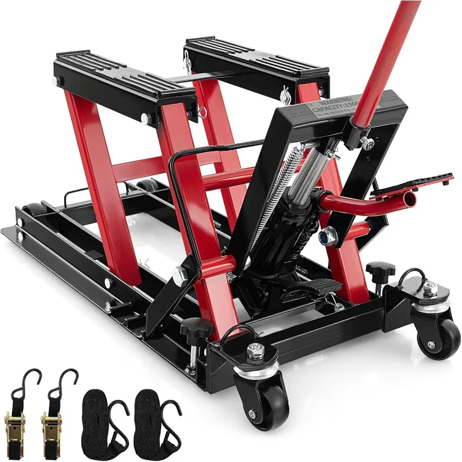 

Гидравлический подъемник для мотоцикла 1500 фунтов с 4 колесами и ручкой для легкого мобильного телефона. Подставка для ножничного подъема с ножным управлением. Идеально подходит для A.