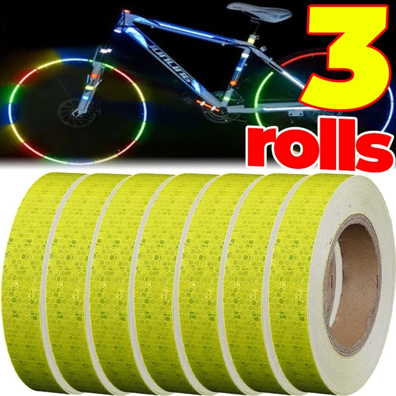 

Светоотражающая лента для велосипедов, наклейка для ночной безопасности, водонепроницаемая, высокой интенсивности, для автомобиля, мотоцикла, колес, шлема, грузовика