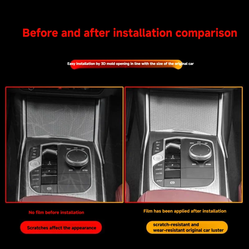 ل Volkswagen VW ID.4 Crozz GTX 2021-2024 وحدة التحكم المركزية والعتاد لوحة الملاحة شاشة بولي TPU الداخلية طبقة رقيقة واقية المضادة للخدش #4
