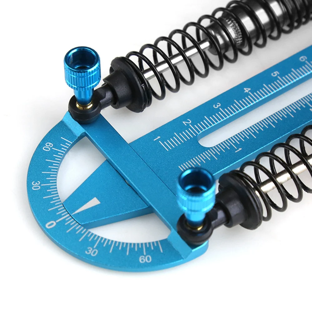 WOWFU-Metal Shock Absorber Ruler Shock Synchronizer RC Car Tool Range 12Cm For 1/8 1/10 1/12 1/16 1/18 1/24 RC Car