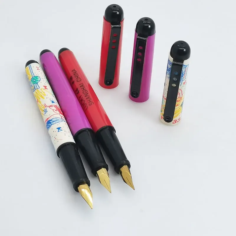 Hero LUCKY Yong Sheng 44 Fountain Pen, Fine Nib, Students Writing Stationery Collection, Old Vintage, New, 1990 s