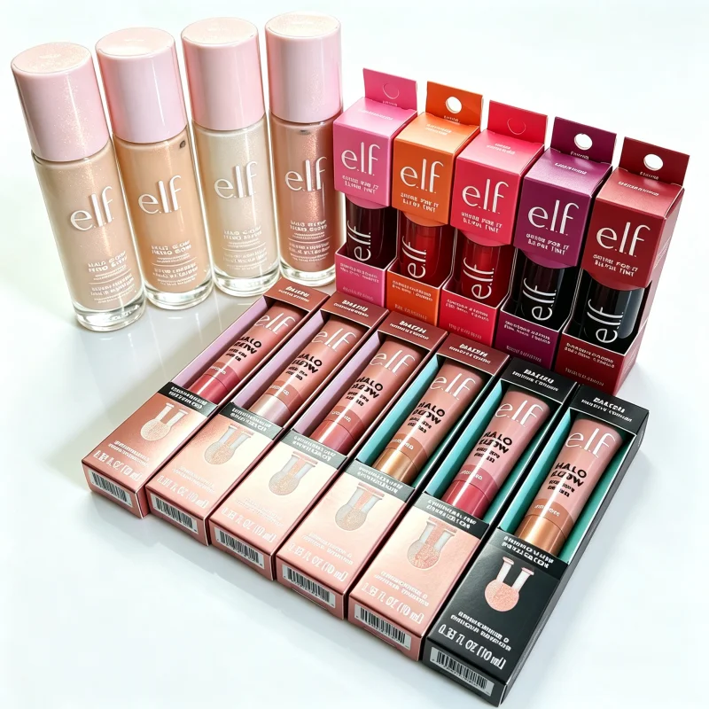 Popular Elf Waterproof High Gloss Liquid Foundation 24ml Pink Green Pre Makeup Gel Gel Face Long-lasting Makeup Contouring Blush