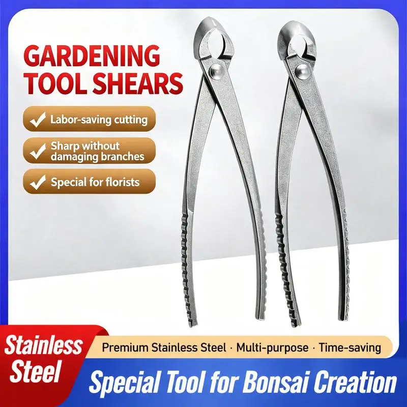 Frosted Bonsai Tools Bonsai Shears Potted Shears Gardening Shears Without Trimming Steel Pruning Pliers Leaf Bud Diagonal Plier