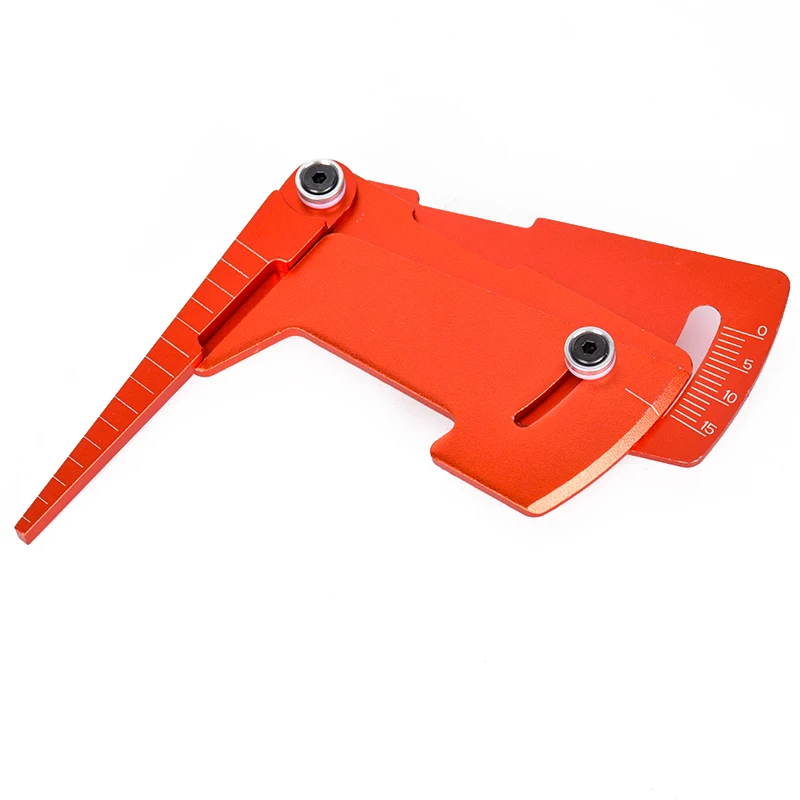 PYFORE Metall-Aluminium-Legierung Einstelllineal für 1/10 RC Modell Touring Car Drift Racing Werkzeuge YOKOMO HSP Tamiya MST – Detail 11